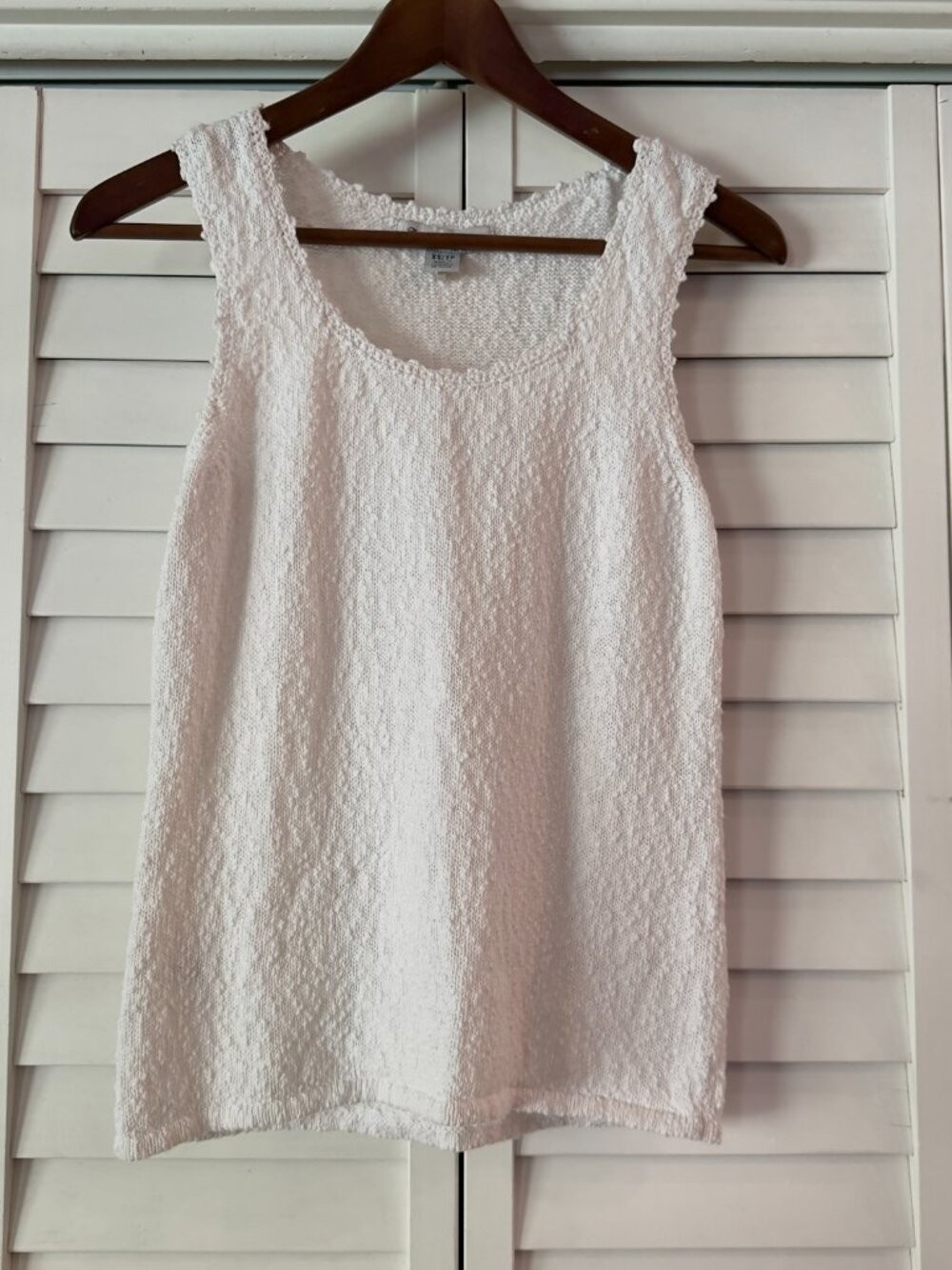 Tommy Bahama Waters Edge Scoop Neck Sweater Tank Top White - Size XS - Picture 1 of 6